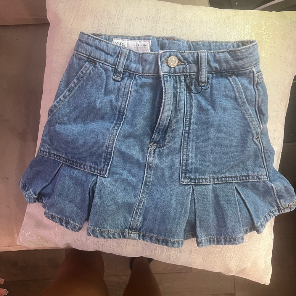 Denim skirt girls